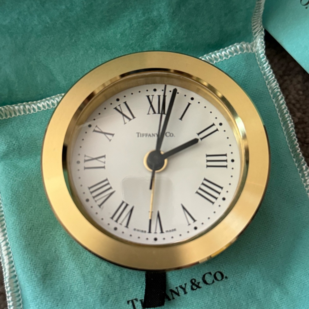 Tiffany & Co desk and table clock